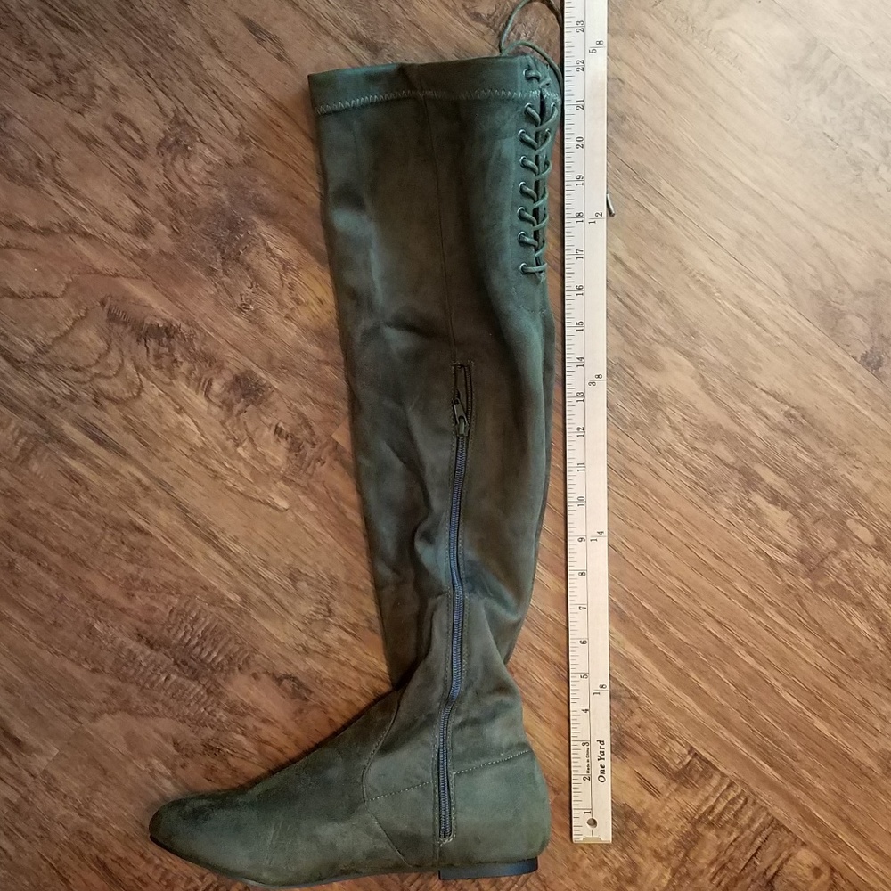 ️Over the Knee Almond Toe Suede Boot 3 Colors! - Picture 3 of 4